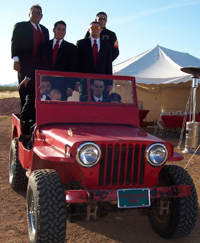 Here comes the groom & groomsmens