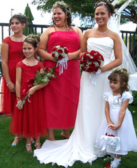 Amber's Bridesmaids & Flower Girl